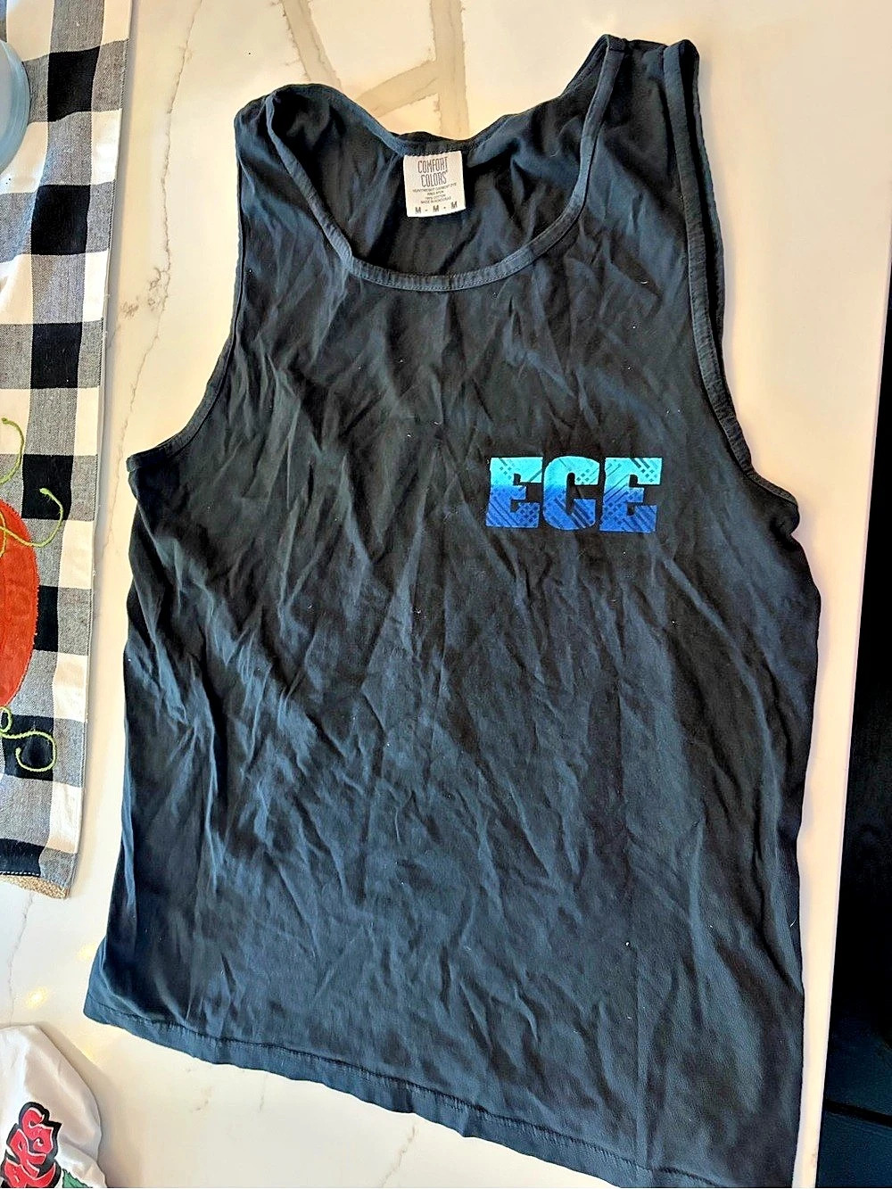 Comfort Colors Womens Tank Top Black Medium